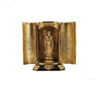18世纪 铜鎏金佛龛