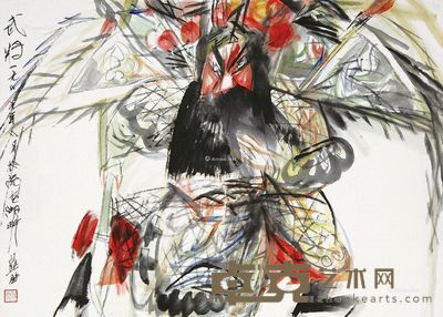 武将 镜片 纸本 49×68cm