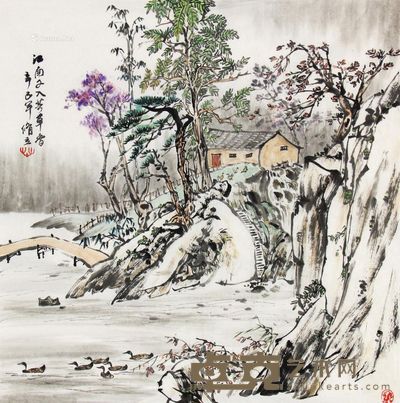 朱修立 江南 67×67cm