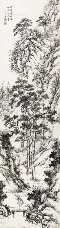 吴镜汀 山水