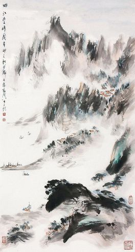 裴家同 烟江叠嶂