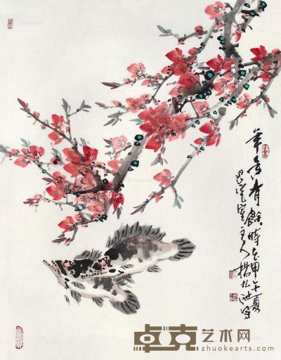 杨九洲 花鸟 87×68.5cm