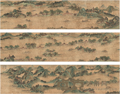 余崧 西湖图 397×32cm