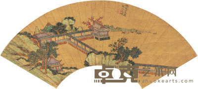 沈硕 瑶台仙境图 48.5×16cm