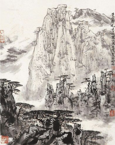 秦剑铭 黄山清晓