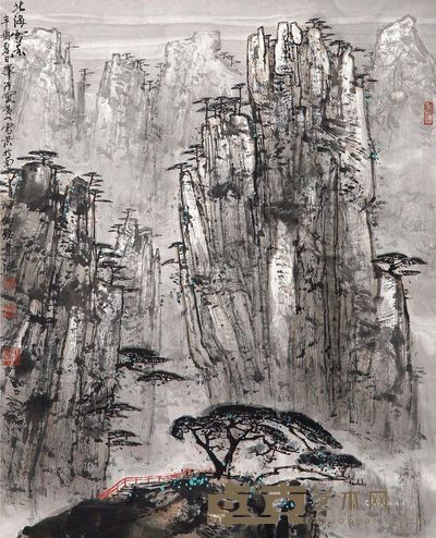秦剑铭 北海雪松 59×48cm