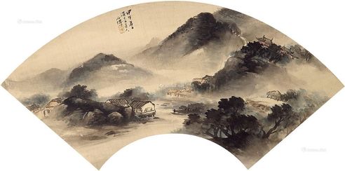 吴石僊 山水