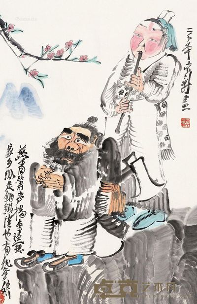 周京新 燕青·李逵 68×45cm