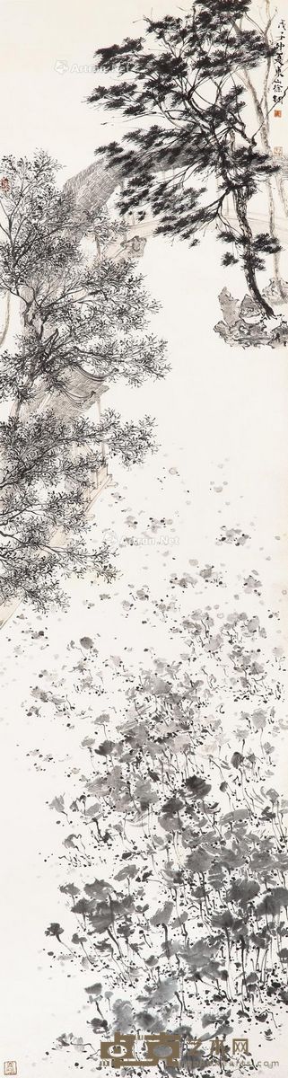 徐钢 园林 178×48cm