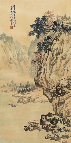 傅狷夫 秋山静泊