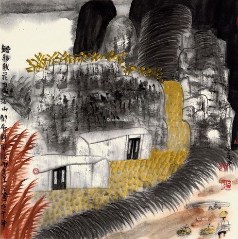 姚鸣京 错移秋花