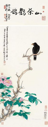 谢稚柳 山茶鹆