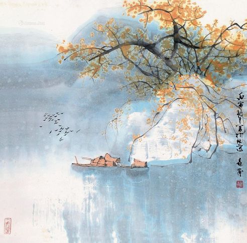 崔森茂 秋江汨雁