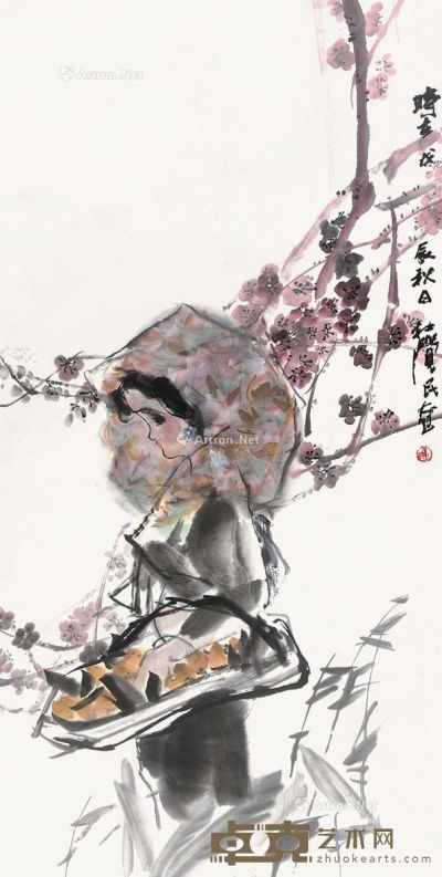 杜觉民 花香果孰 136×68cm