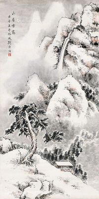 刘源沂 山居雪霁