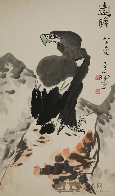 李苦禅 远瞩 97×58cm 约5平尺
