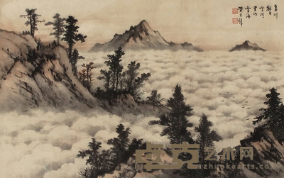 黄君璧 山水 39×63