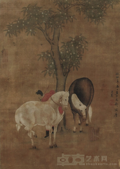 赵孟頫 人马图 60×43