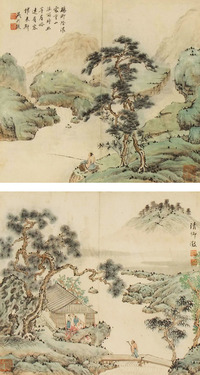 吴大澂 山水