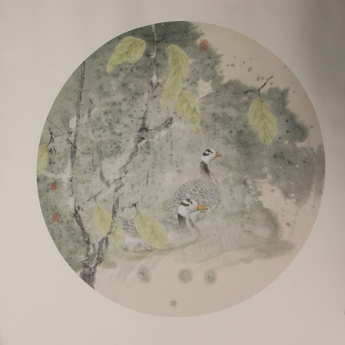张静伯 花鸟