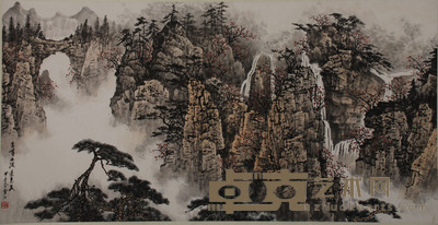 白雪石 奇峰出没景色美 68×138cm 约8.4平尺