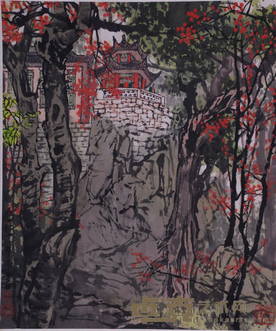 白雪石 叠绿山 一拳亭 51×43cm 约2平尺