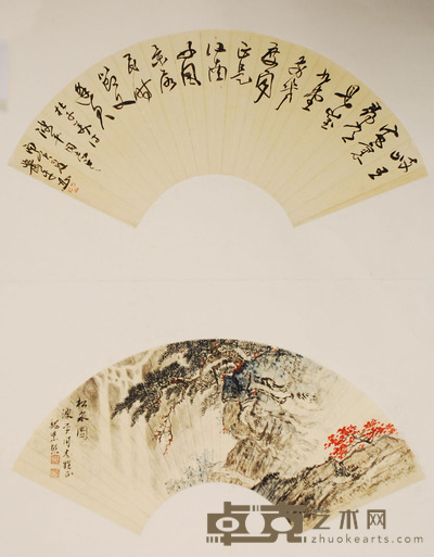 魏紫熙 萧平 书画双挖 18.5×53.5cm约0.9平尺 19×54.5cm约0.9平尺