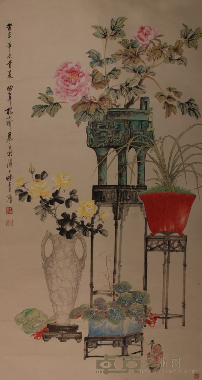 孔小瑜 清贡花卉 152×83cm约11.4平尺