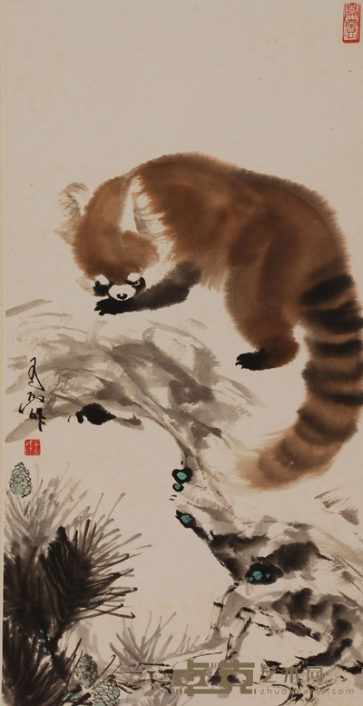 王为政 小熊猫 65×33.5cm约2平尺