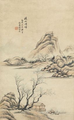 顾鹤庆 1815年作 溪山晴嶂 立轴