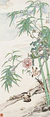 陈之佛 花鸟 立轴