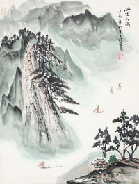 丁以冬 山水