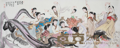 杜金玉 人物 72x174cm