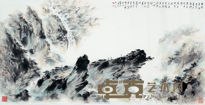 裴家同 山水 69x138cm