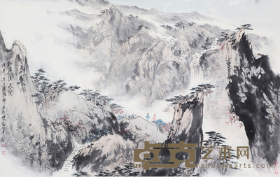 裴家同 山水 89x56cm