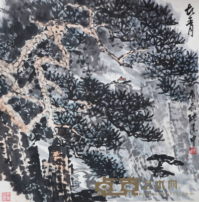 张建中 长青 68x67cm