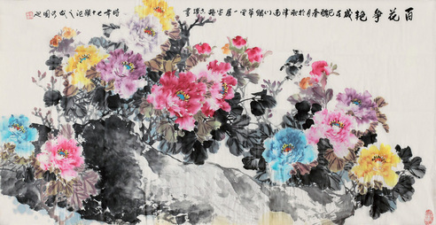 胡志辉　百花争艳