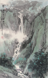 郑震　山水