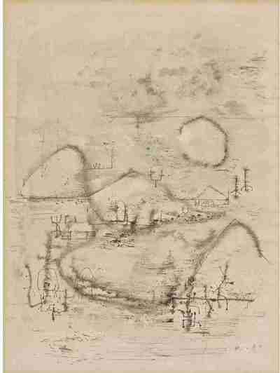 赵无极 1950－1955年作 非洲村落