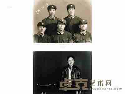海波 1999年作 他们3号（双联作） 单幅59.5×158.5cm
