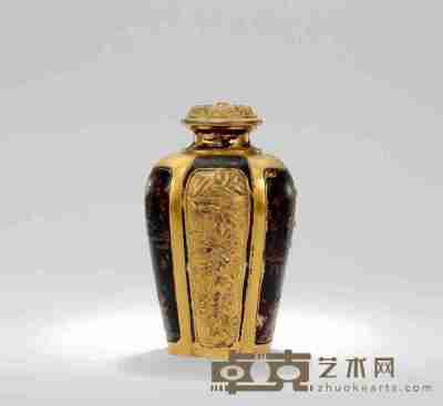 清代 铜瓶 高14.5cm