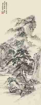 张祥河 壬子（1852）年作 溪山草堂 镜片