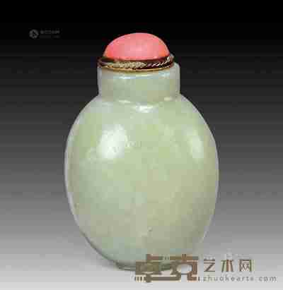 清 玉鼻烟壶 高6cm