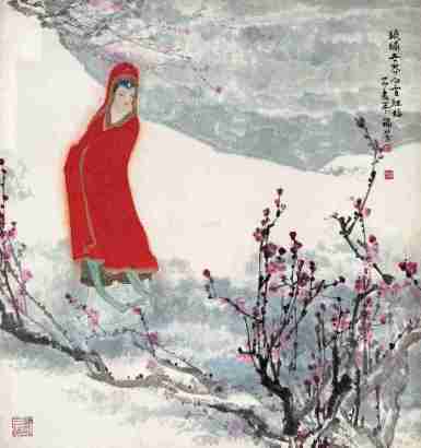 刘福芳 乙亥（1959年）作 赏梅图 镜心