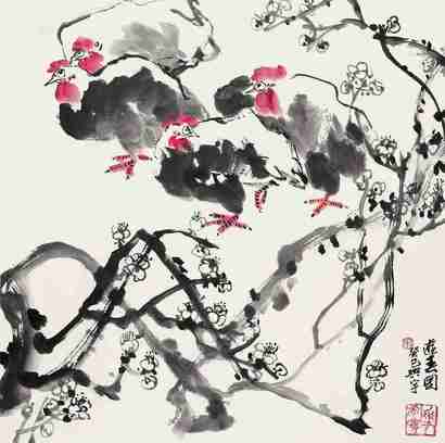 宋兴宇 癸巳（2013年）作 游春图 立轴