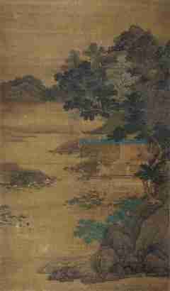 孙亿 庚辰（1700年）作 荷亭清夏 镜心