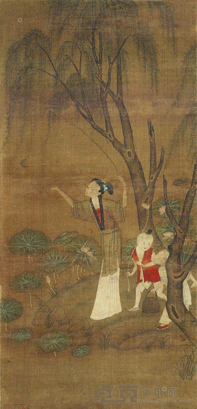 冷牧 人物 50×22cm