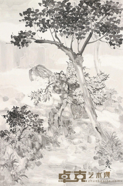 谭雷鸣 林茵少女 68×45cm