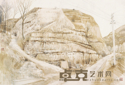 党震 山路 63×93cm