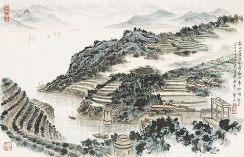 曹汶 山水